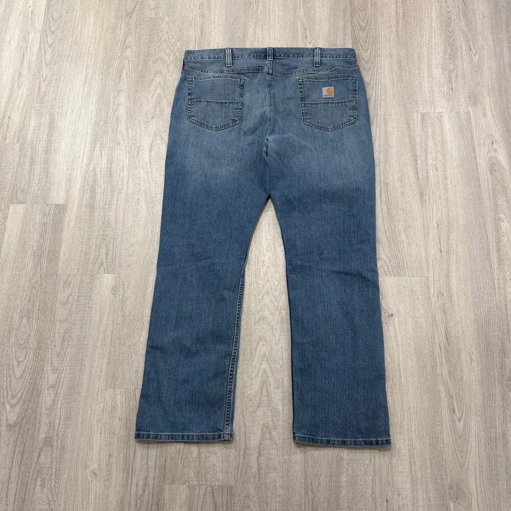 Carhartt Rugged Flex Jeans Men's 38x30 Blue Denim Workwear Work Stretch Outdoors